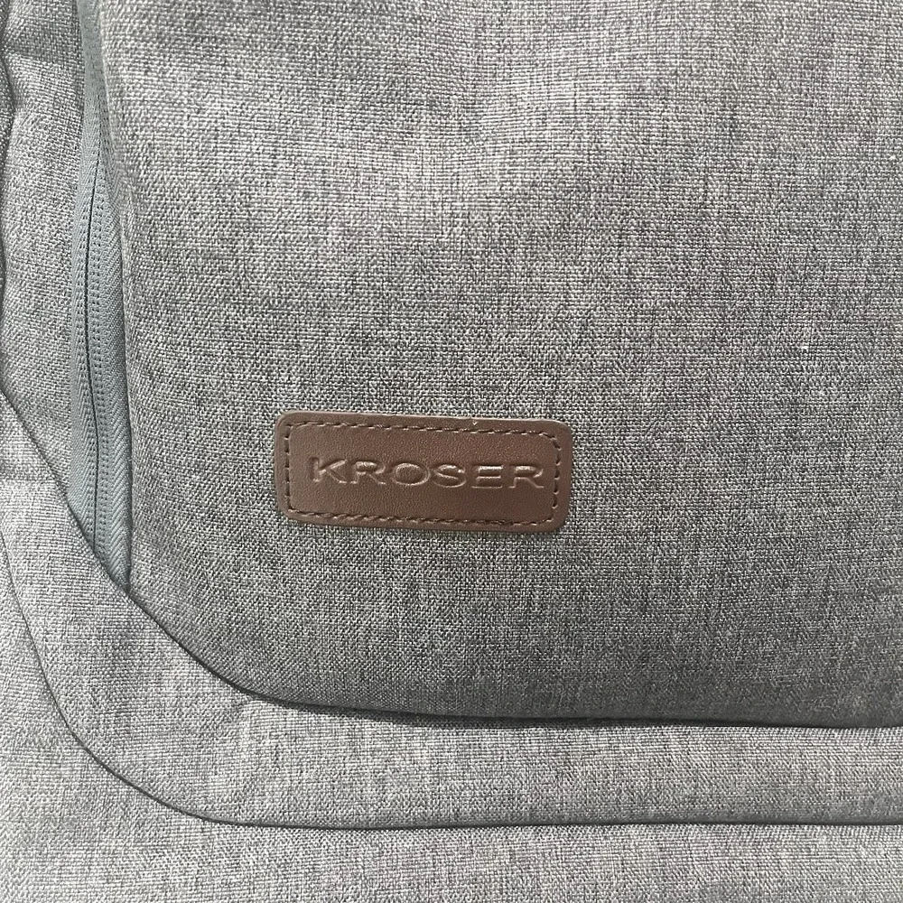 KROSER 17.3 inch‎ Laptop iPad Backpack Gray Padded Back Travel Charging Port